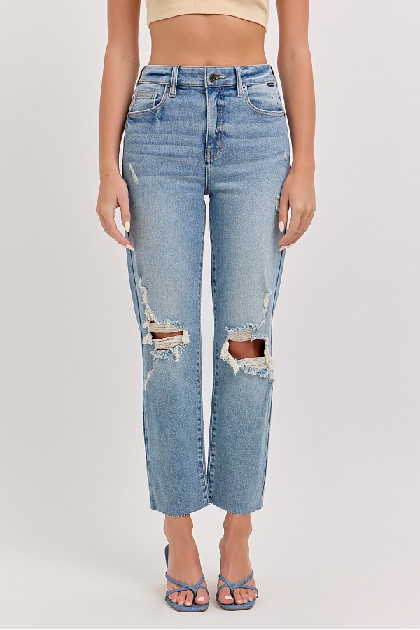 High Rise Straight  with 27" Inseam